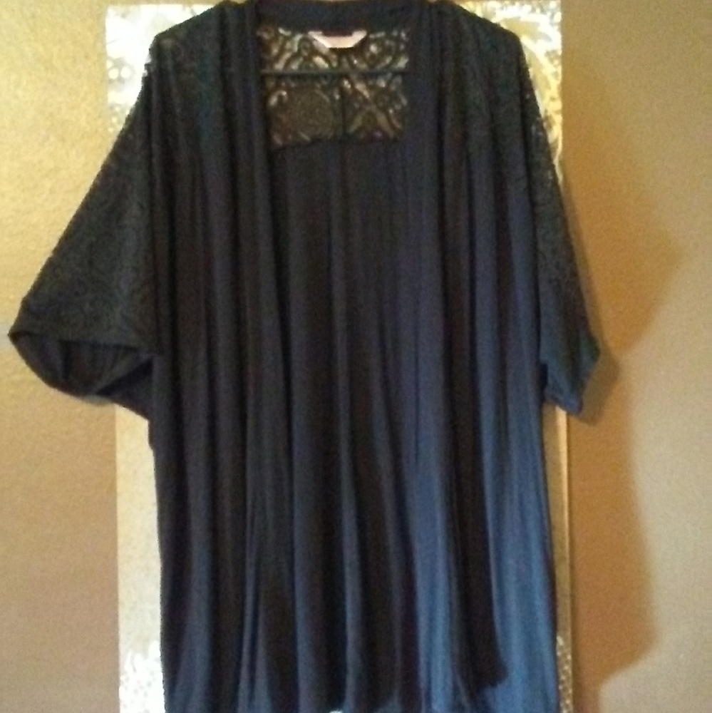 Black Cotton Kimono